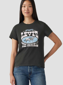 Жіноча чорна футболка модель 17369;3023 Фото