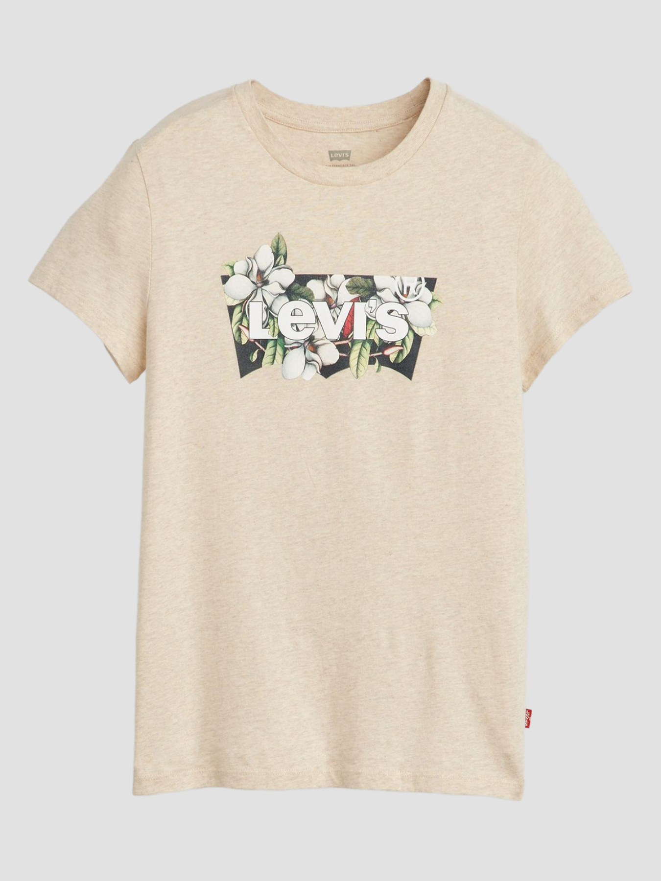 Жіноча бежева футболка модель 17369;3184 Фото