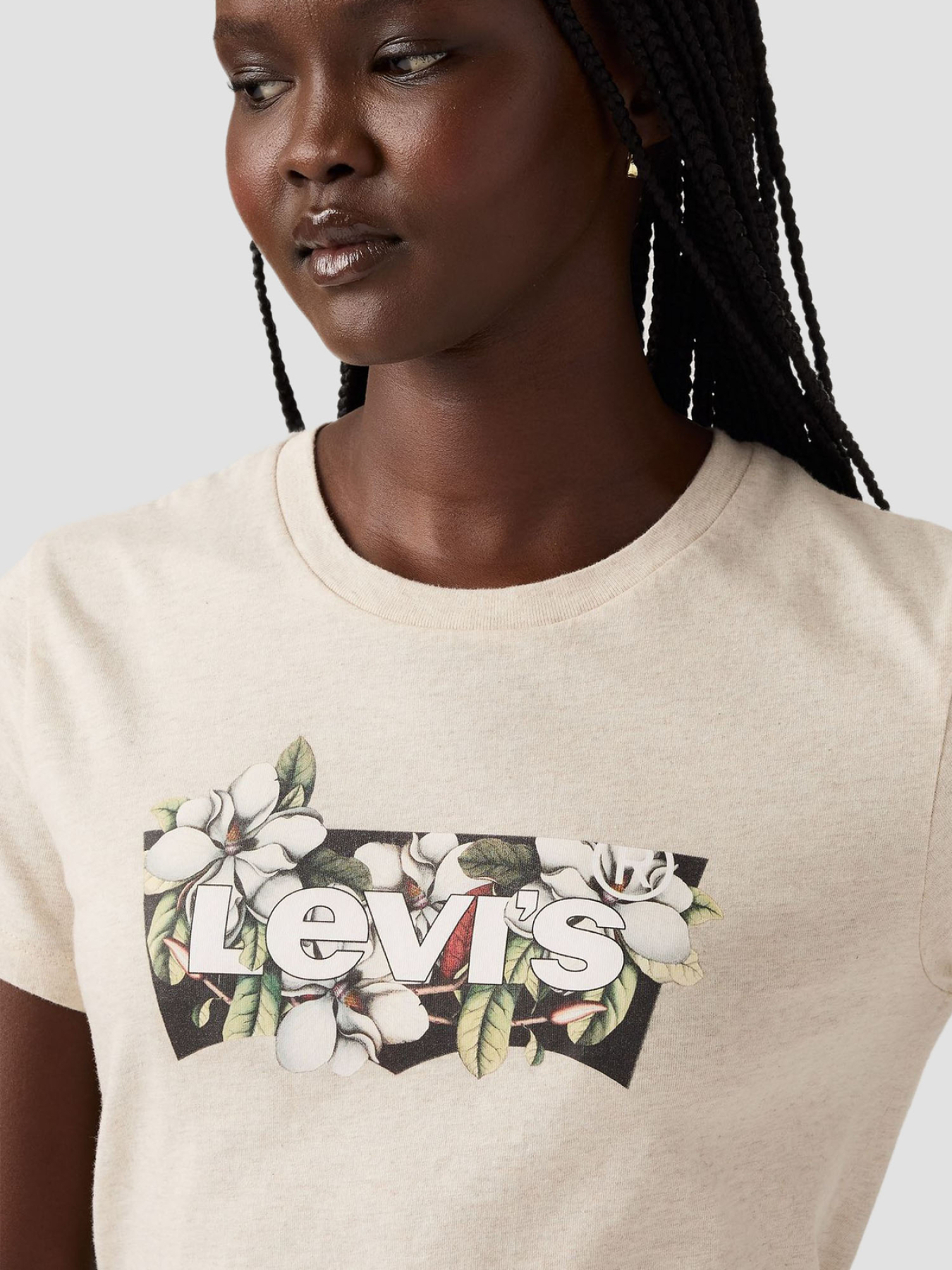 Жіноча бежева футболка модель 17369;3184 Фото