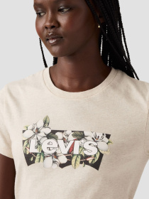 Жіноча бежева футболка модель 17369;3184 Фото