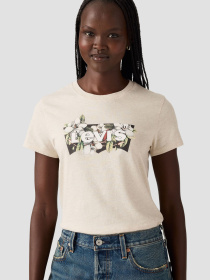 Жіноча бежева футболка модель 17369;3184 Фото