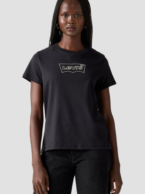 Жіноча чорна футболка модель 17369;3272 Фото