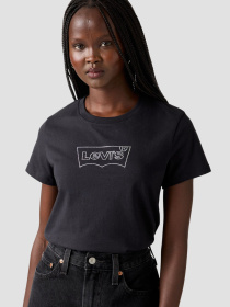 Жіноча чорна футболка модель 17369;3272 Фото