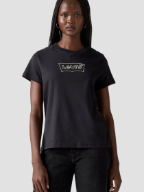 Жіноча чорна футболка модель 17369;3272 Фото