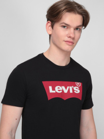 Мужская черная футболка модель 17783;0137 Фото