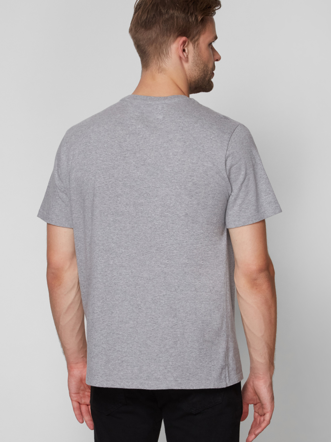 Чоловіча сіра футболка модель 17783;0138 Фото