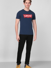 Мужская синяя футболка модель 17783;0139 Фото