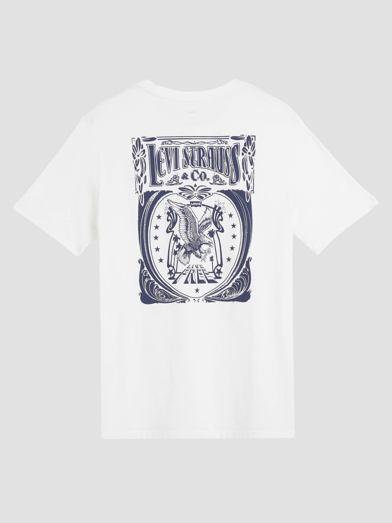 Мужская белая футболка модель 22491;1855 Фото