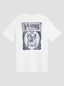 Мужская белая футболка модель 22491;1855 Фото