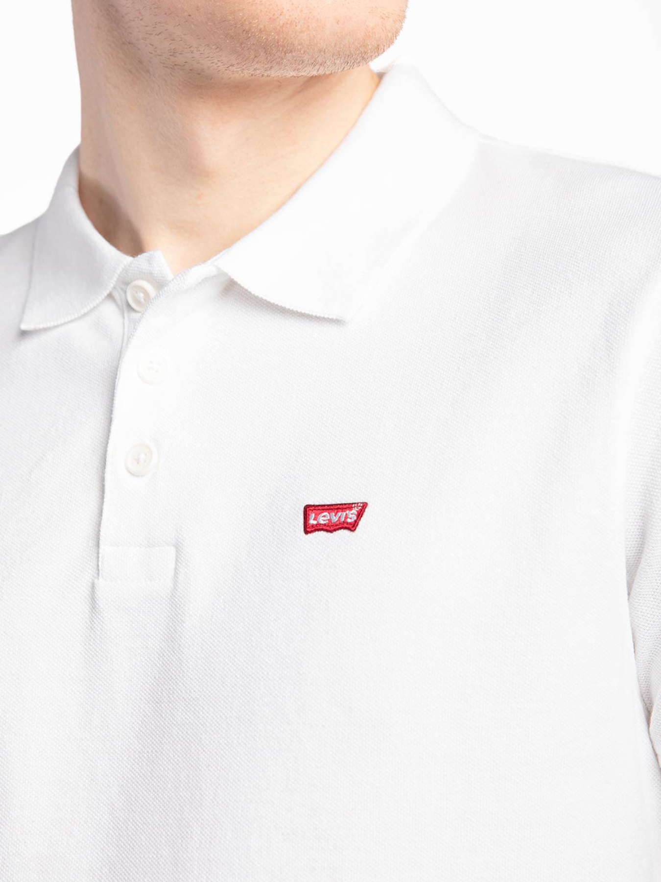 Мужское белое поло модель 35883;0003 Фото