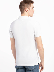 Мужское белое поло модель 35883;0003 Фото