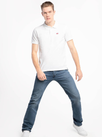 Мужское белое поло модель 35883;0003 Фото