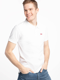Мужское белое поло модель 35883;0003 Фото