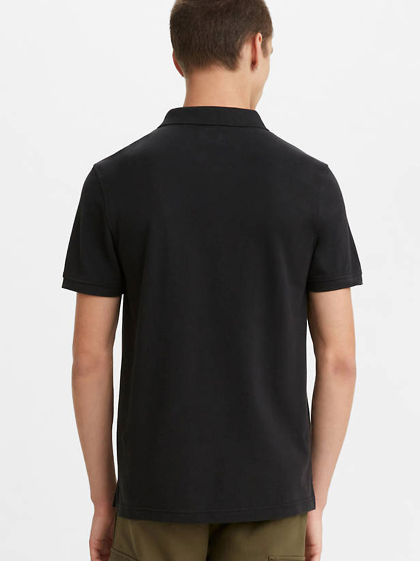 Мужское черное поло модель 35883;0007 Фото
