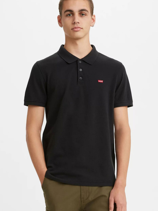 Мужское черное поло модель 35883;0007 Фото