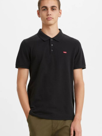 Мужское черное поло модель 35883;0007 Фото