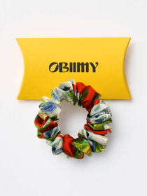 Резинка для волосся з натурального шовку "Впевненість" Obiimy модель R-11 Фото