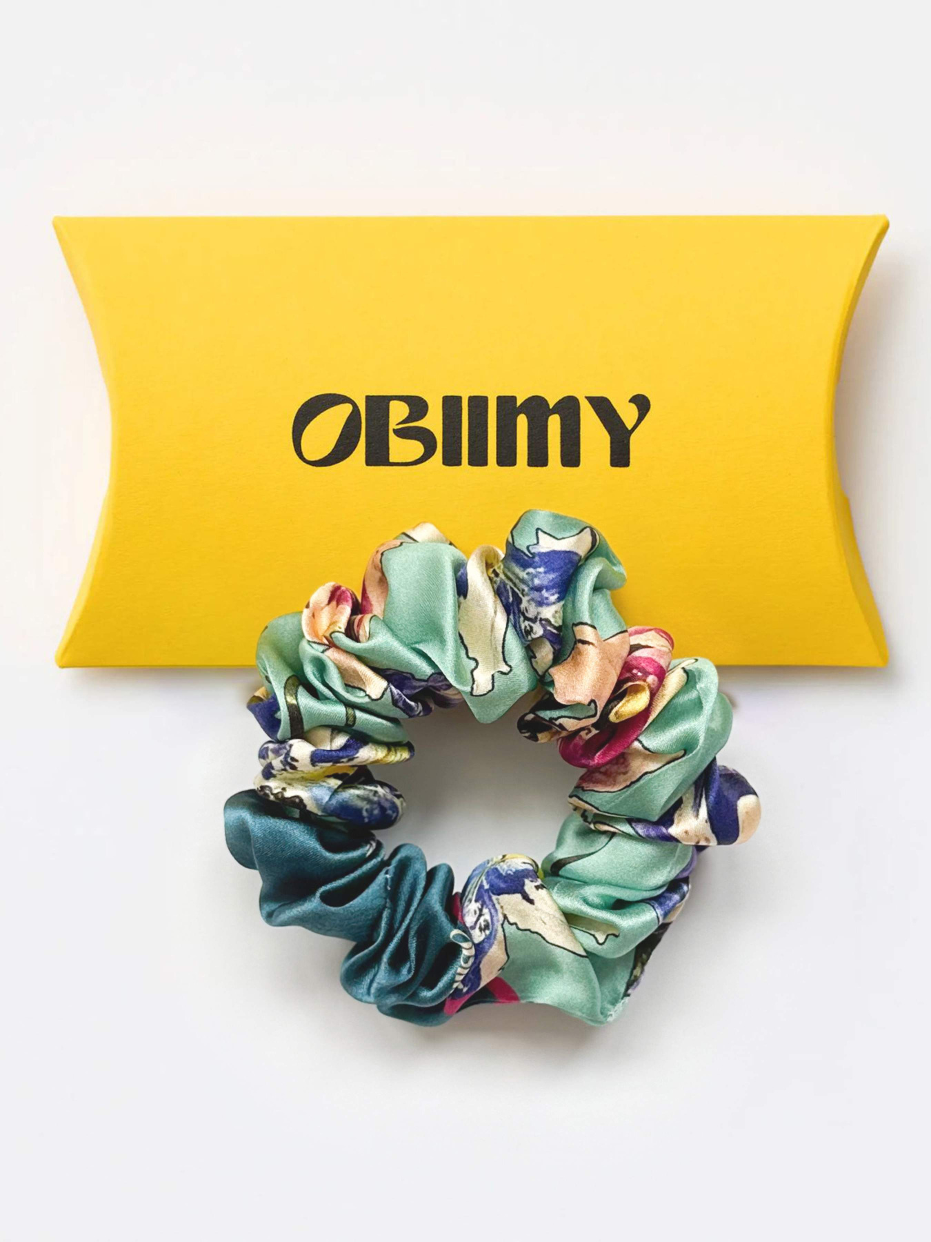 Резинка для волосся з натурального шовку "Пробудження" Obiimy модель R-14 Фото