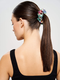 Резинка для волосся з натурального шовку "Пробудження" Obiimy модель R-14 Фото