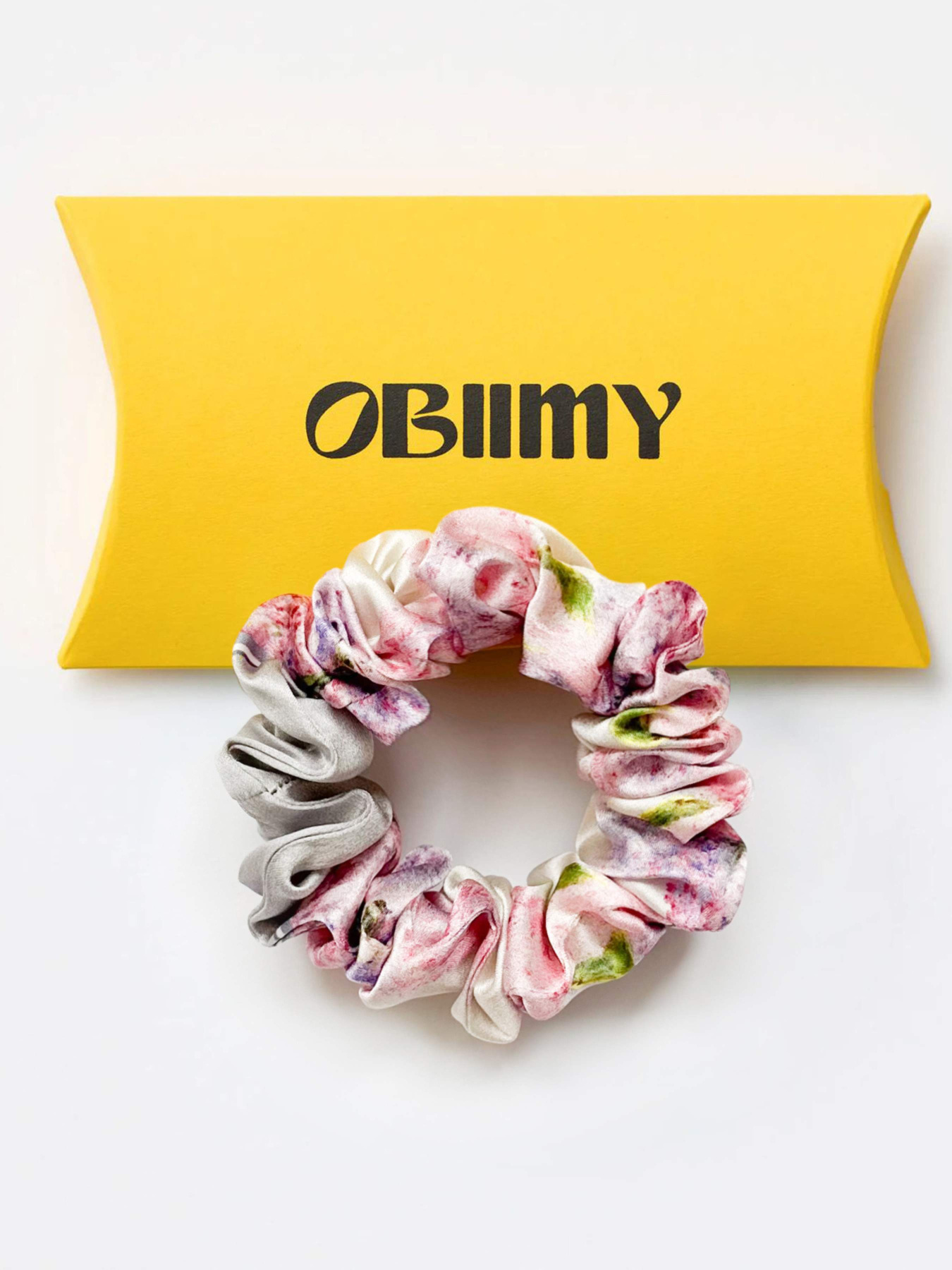 Резинка для волосся з натурального шовку "Між нами" Obiimy модель R-17 Фото