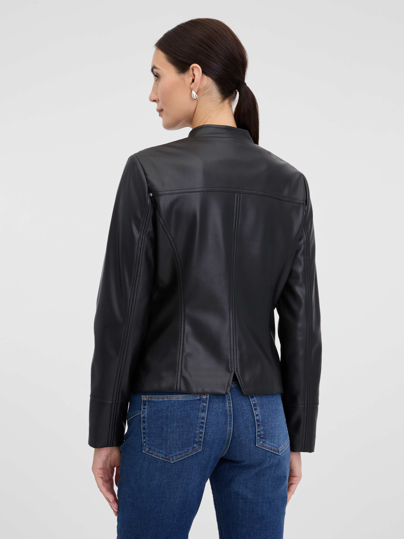 Шкіряна куртка Orsay модель 0800171-660000 Фото