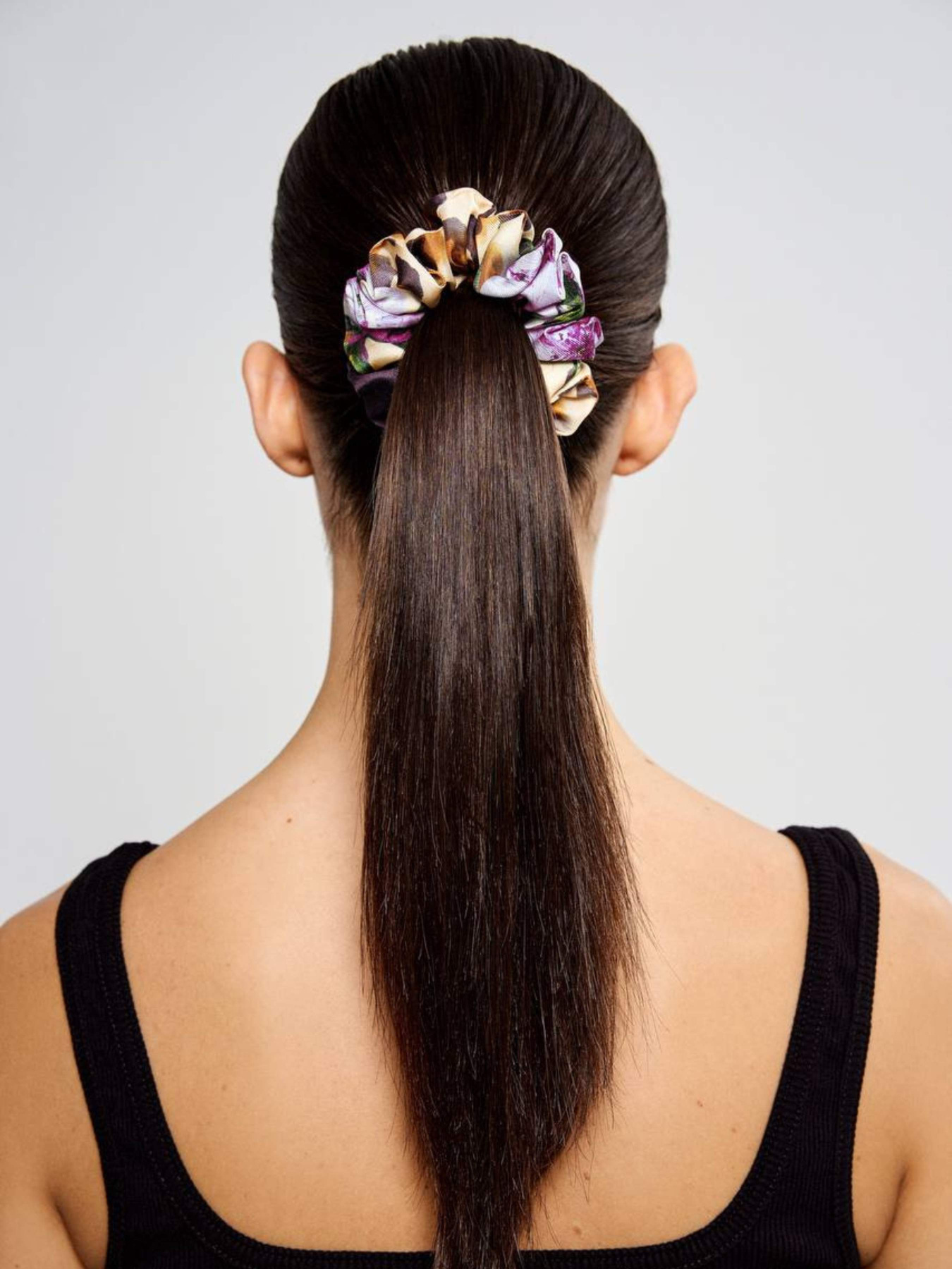 Резинка для волосся з натурального шовку "Натхнення" Obiimy модель R-21 Фото