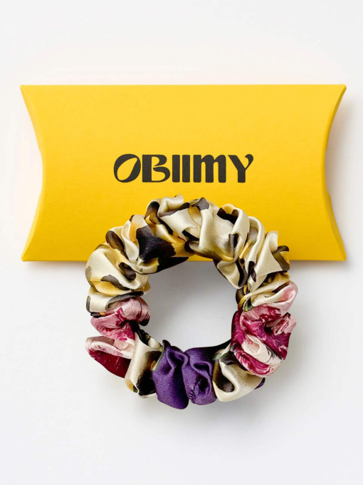 Резинка для волос из натурального шелка "Вдохновение" Obiimy модель R-21 Фото