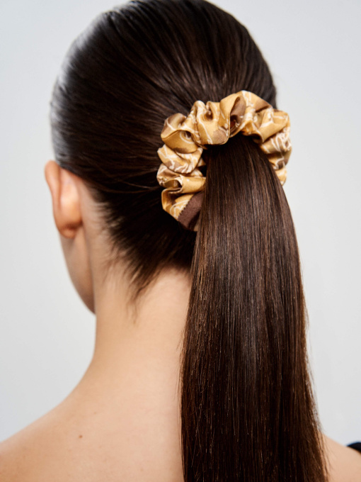 Резинка для волос из натурального шелка "Баланс" Obiimy модель R-23 Фото