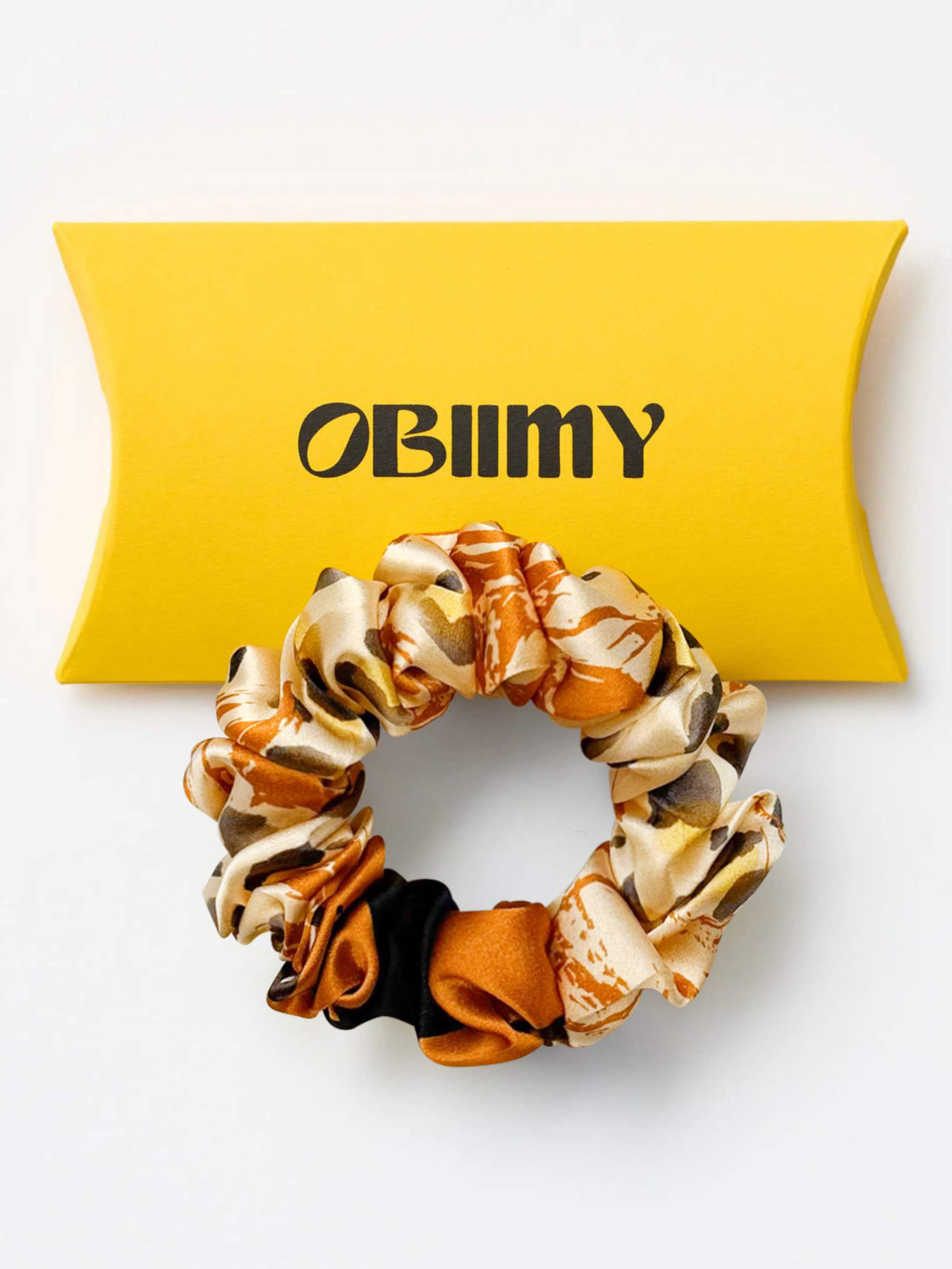 Резинка для волосся з натурального шовку "Грація" Obiimy модель R-25 Фото