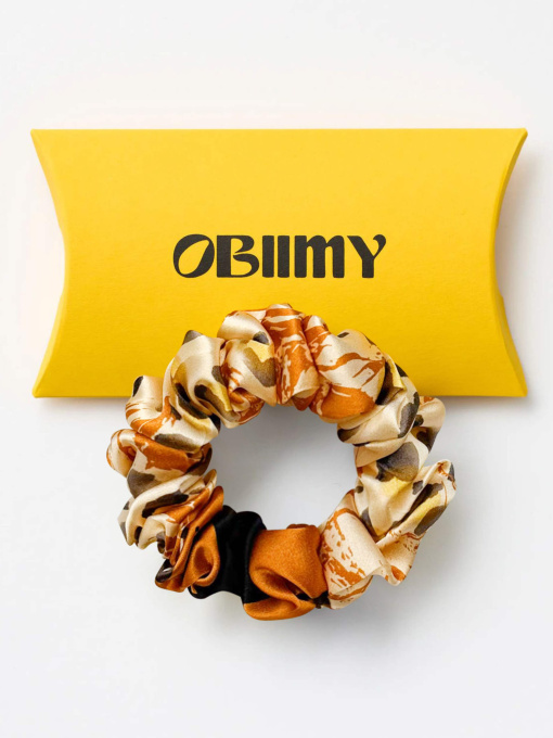 Резинка для волос из натурального шелка "Грация" Obiimy модель R-25 Фото