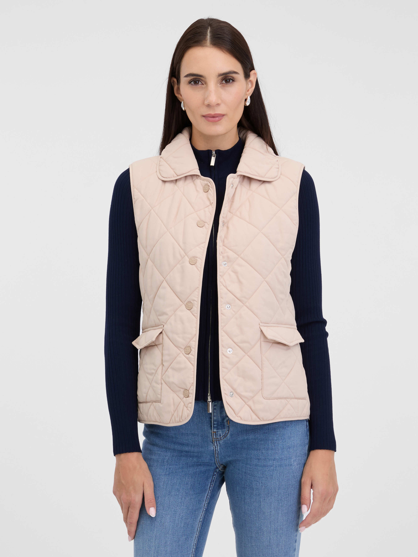 Жилет женский короткий кремовый ORSAY (1002049 086000) модель 1002049-086000 Фото