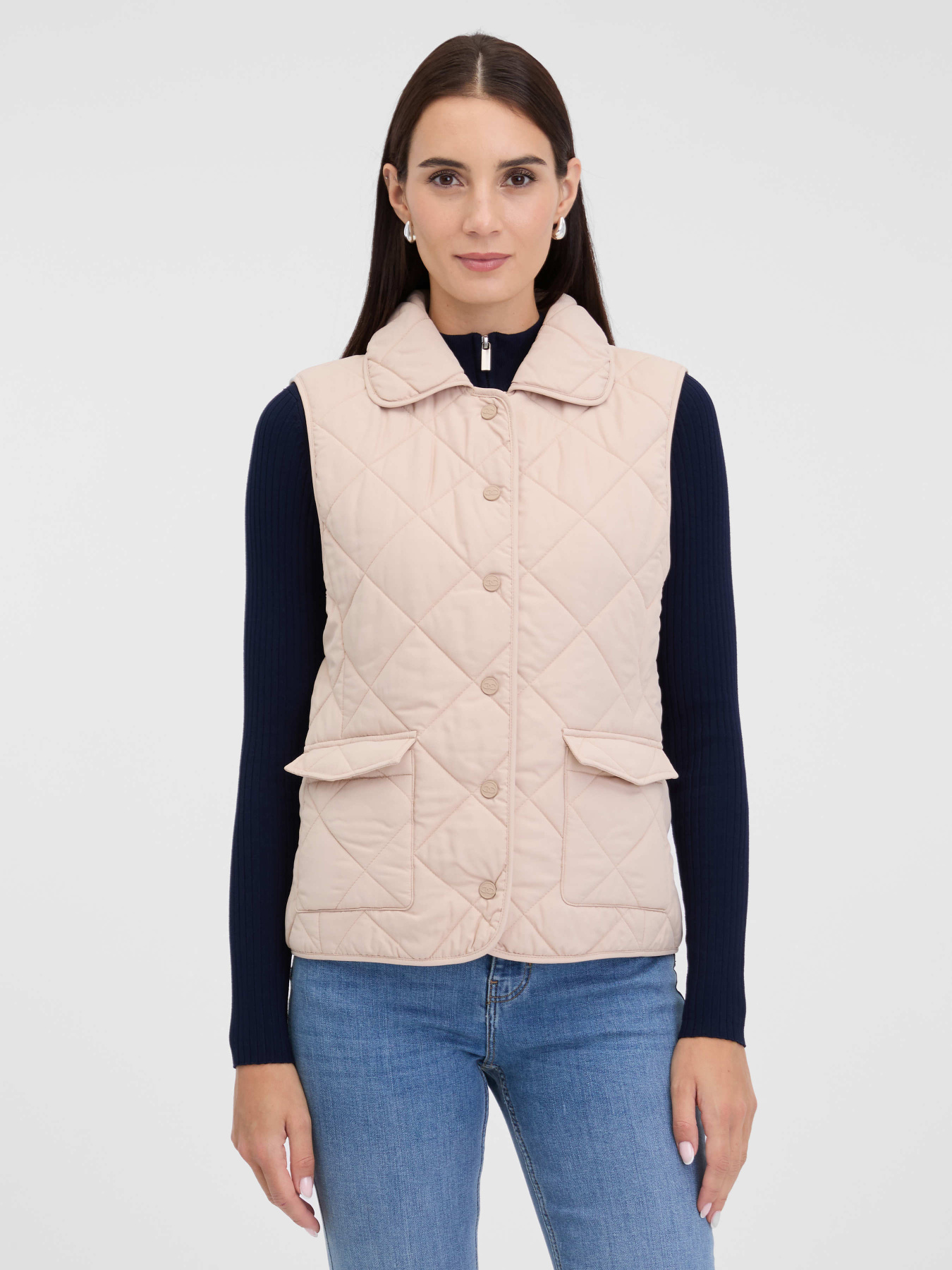 Жилет женский короткий кремовый ORSAY (1002049 086000) модель 1002049-086000 Фото