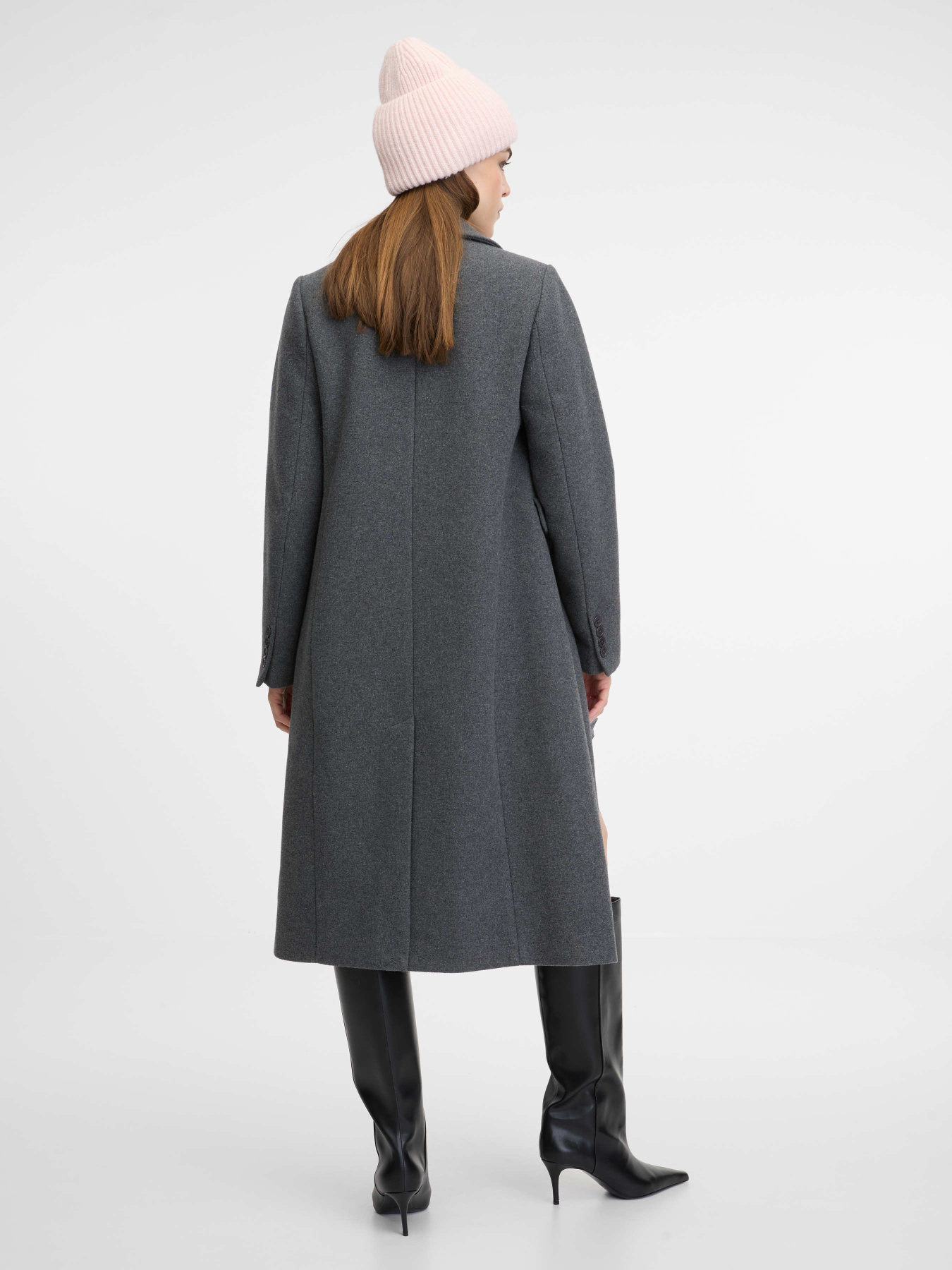Пальто женское приталенное из шерсти серое ORSAY (1000924 M00-0140) модель 1000924-M00-0140 Фото
