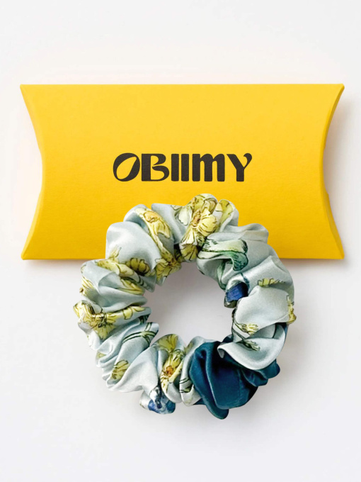 Резинка для волос из натурального шелка "Возвышение" Obiimy модель R-31 Фото