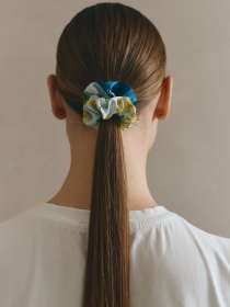 Резинка для волосся з натурального шовку "Піднесення" Obiimy модель R-31 Фото