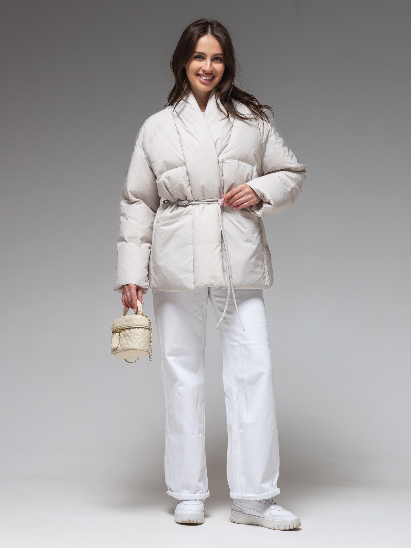 Демісезонна куртка VIVA WEAR модель 186-white Фото