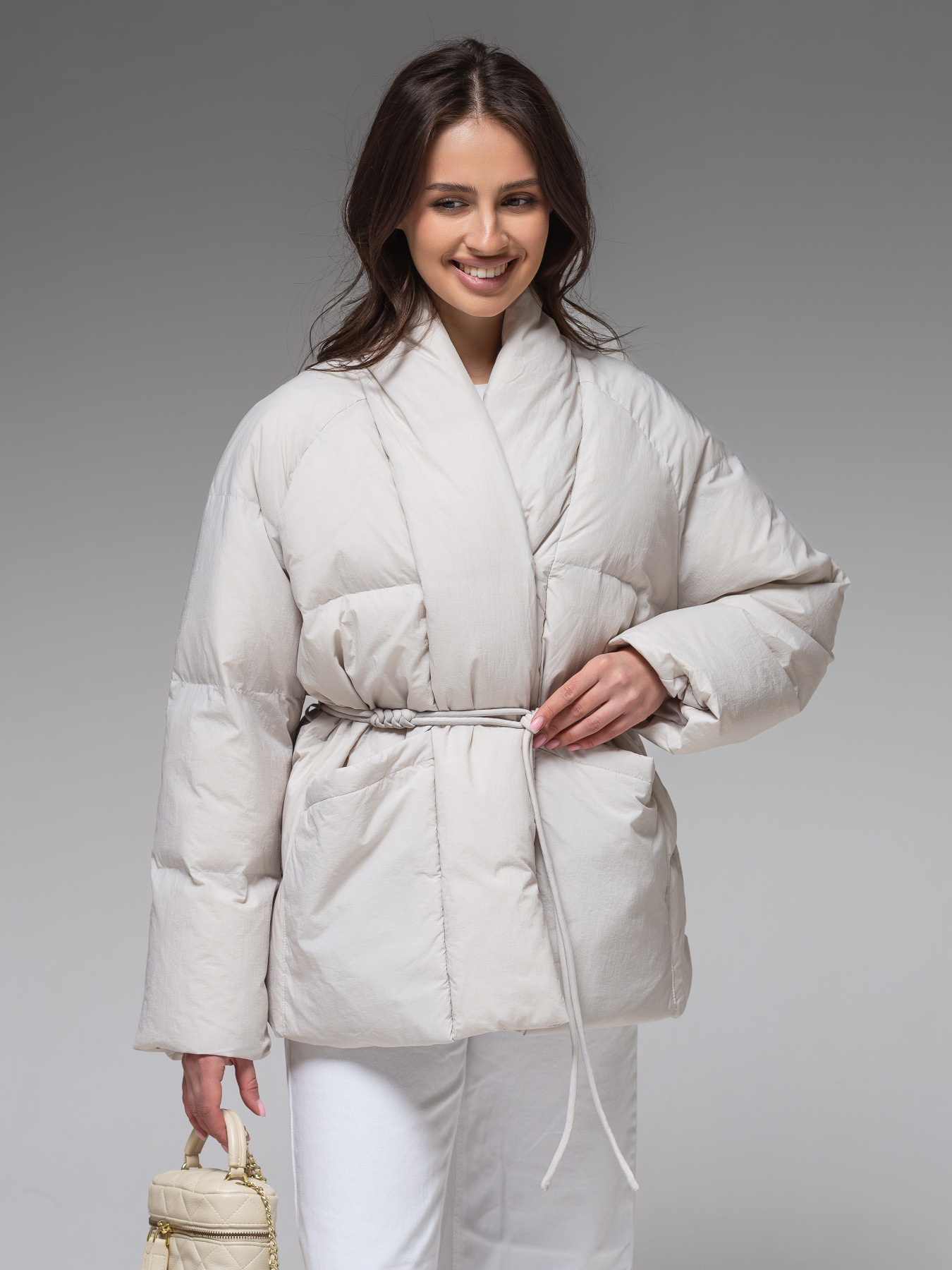 Демісезонна куртка VIVA WEAR модель 186-white Фото