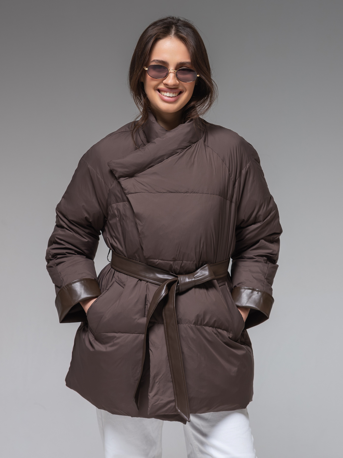 Демісезонна куртка VIVA WEAR модель 99862-chocolate Фото