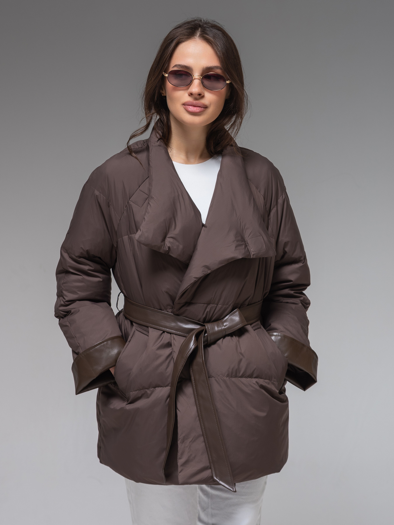 Демісезонна куртка VIVA WEAR модель 99862-chocolate Фото