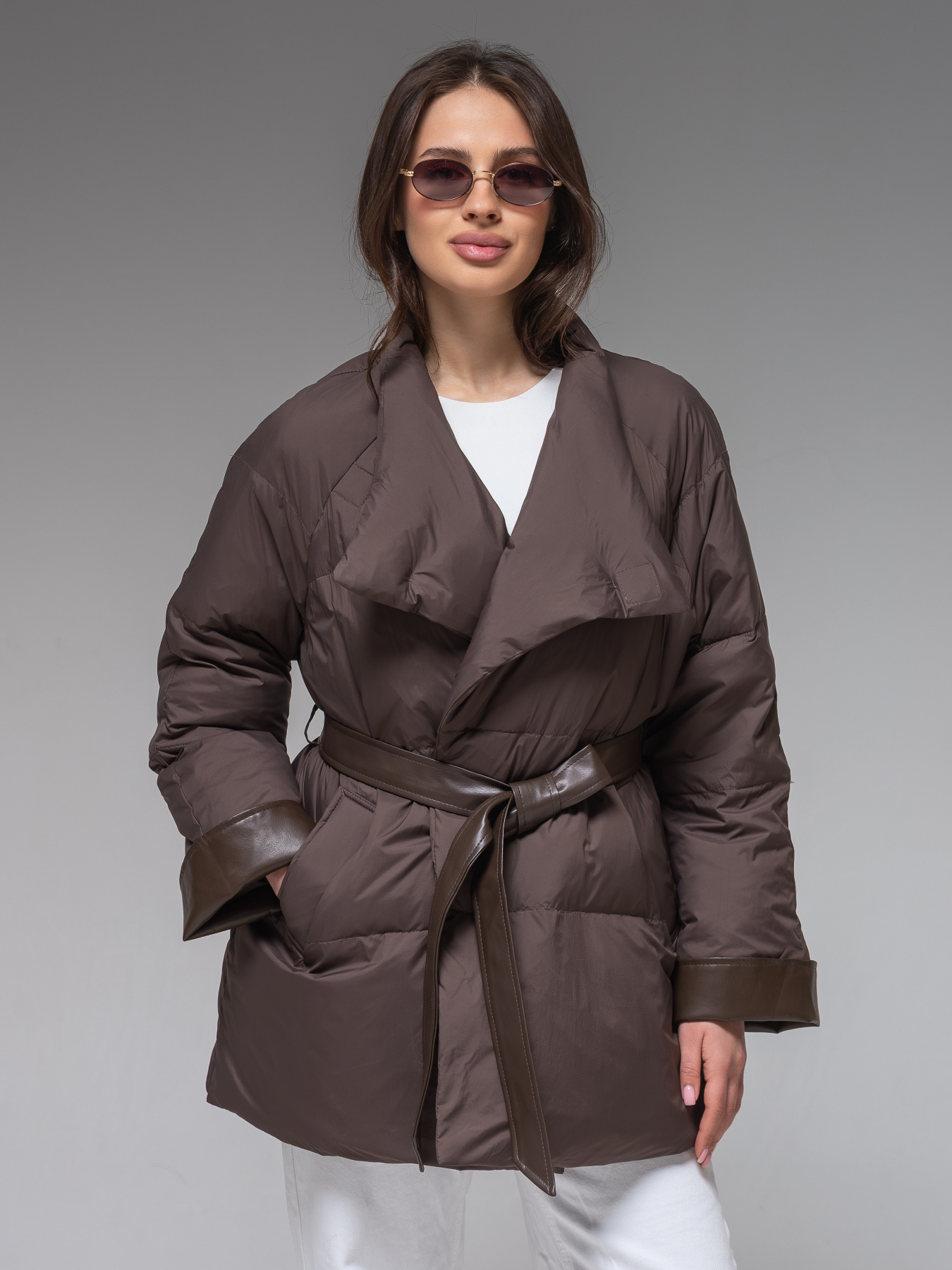 Демісезонна куртка VIVA WEAR модель 99862-chocolate Фото