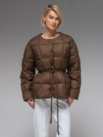 Демісезонна жіноча куртка ультралегка весна-осінь Viva Wear модель 283 модель 283-brown Фото