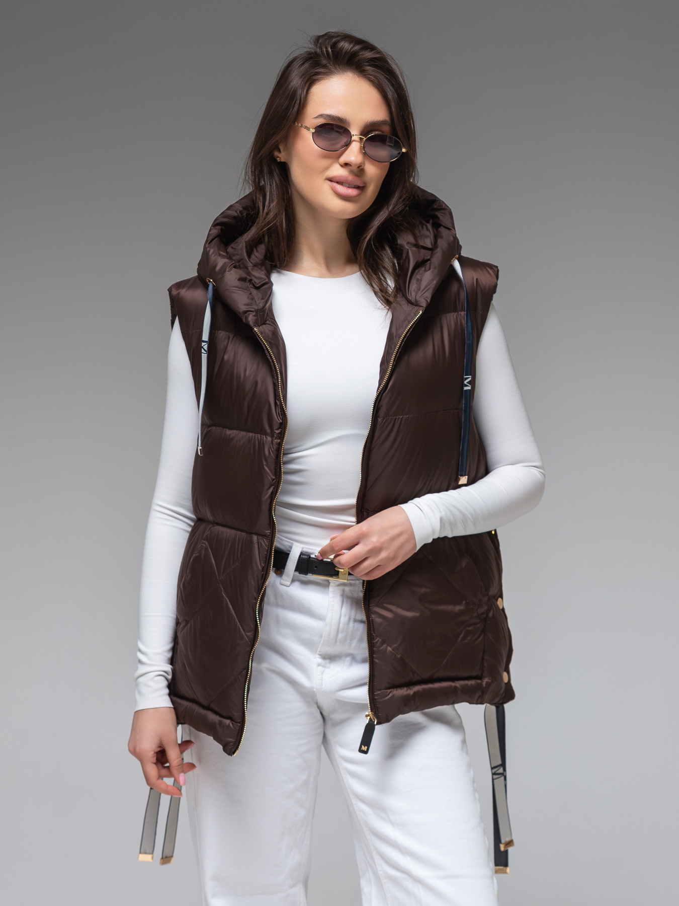 Утепленный жилет VIVA WEAR модель 8810-chocolate Фото