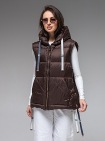 Утепленный жилет VIVA WEAR модель 8810-chocolate Фото