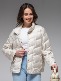 Демісезонна куртка VIVA WEAR модель 6309-milky Фото