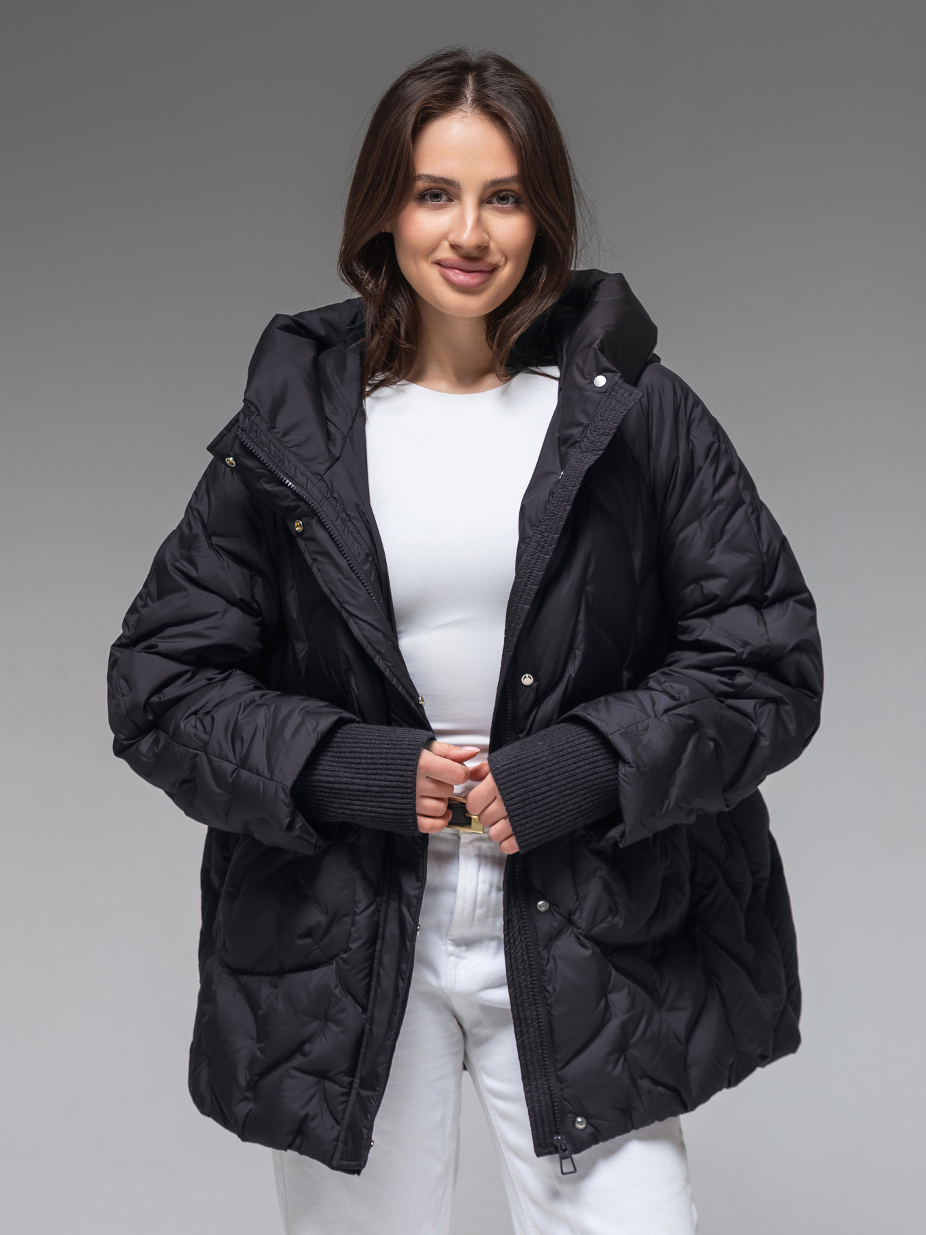 Демісезонна куртка VIVA WEAR модель 6578-black Фото