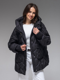 Демісезонна куртка VIVA WEAR модель 6578-black Фото