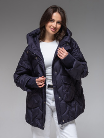 Женская демисезонная куртка ультралегкая весна-осень Viva Wear модель 6578 модель 6578-navy Женская демисезонная куртка ультралегкая весна-осень Viva Wear модель 6578 модель 6578-navy Фото