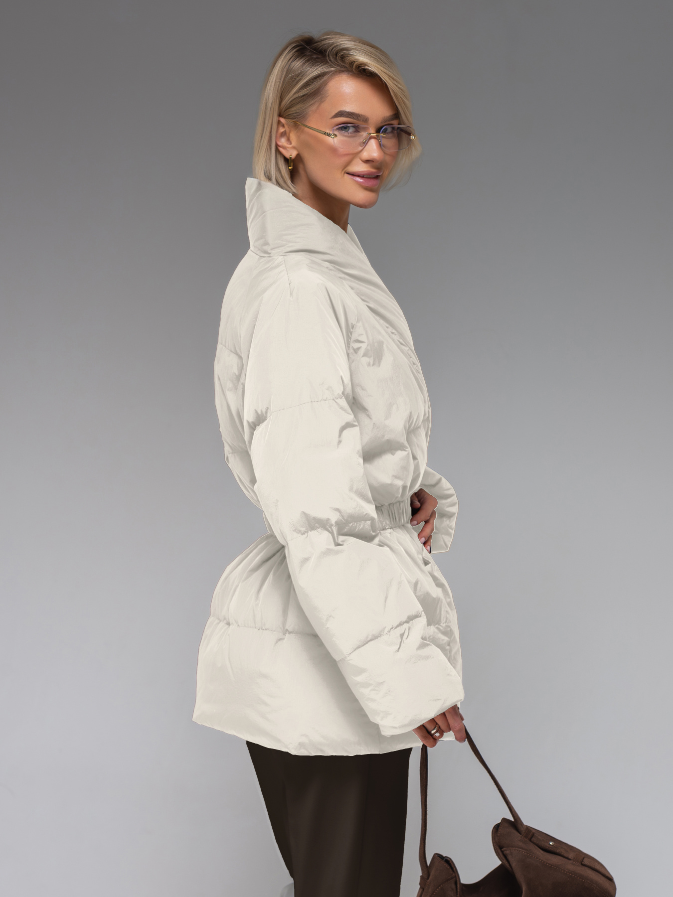 Демісезонна куртка VIVA WEAR модель 8866-white Фото