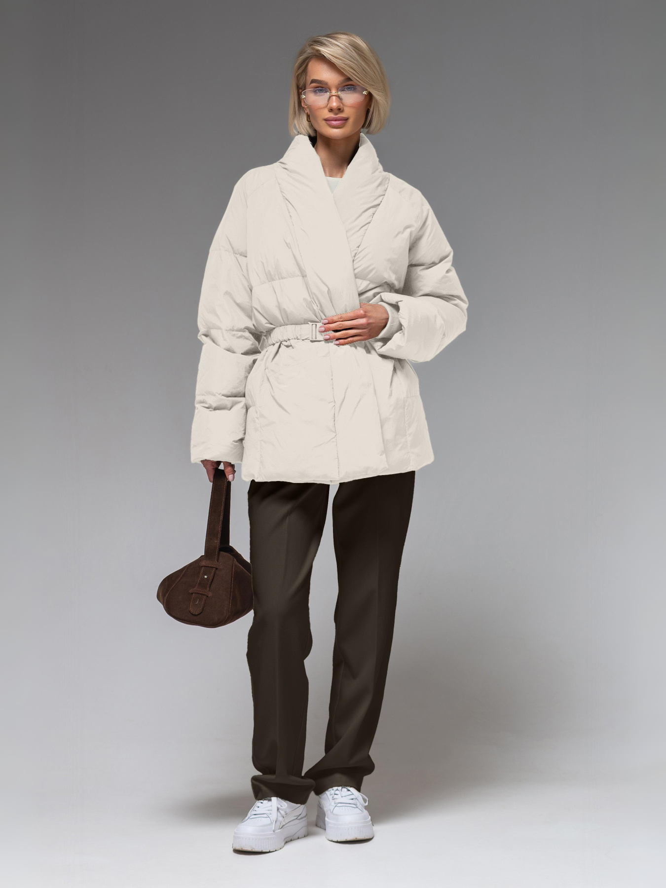 Демісезонна куртка VIVA WEAR модель 8866-white Фото