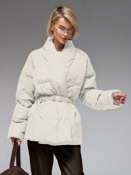 Демисезонная куртка VIVA WEAR модель 8866-white Фото